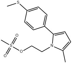 methanesulfonic acid 2-[2-methyl-5-(4-methylsulfanyl-phenyl)-pyrrol-1-yl]-ethyl ester|沙罗格列扎 INT