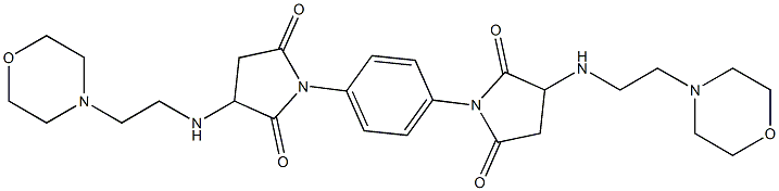 3-{[2-(4-morpholinyl)ethyl]amino}-1-[4-(3-{[2-(4-morpholinyl)ethyl]amino}-2,5-dioxo-1-pyrrolidinyl)phenyl]-2,5-pyrrolidinedione|