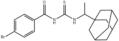 N-[1-(1-adamantyl)ethyl]-N'-(4-bromobenzoyl)thiourea Structure