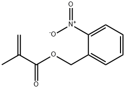 2-Propenoic acid, 2-methyl-, (2-nitrophenyl)methyl ester 化学構造式