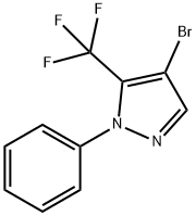 4-bromo-1-phenyl-5-(trifluoromethyl)-1H-pyrazole 化学構造式