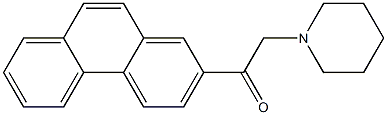 1-(2-phenanthryl)-2-(1-piperidinyl)ethanone 化学構造式