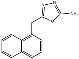 5-[(萘-1-基)甲基]-1,3,4-噁二唑-2-胺, 500867-13-0, 结构式