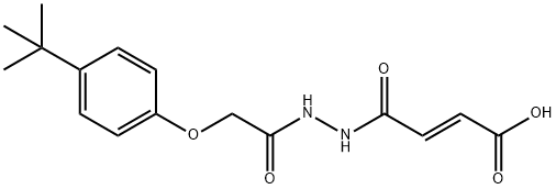 (E)-4-(2-{2-[4-(tert-butyl)phenoxy]acetyl}hydrazino)-4-oxo-2-butenoic acid,501106-52-1,结构式
