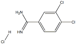 3,4-dichlorobenzene-1-carboximidamide hydrochloride Struktur