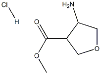 methyl 4-aminotetrahydrofuran-3-carboxylate hydrochloride Structure