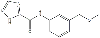 N-[3-(methoxymethyl)phenyl]-1H-1,2,4-triazole-5-carboxamide Structure