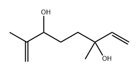 1,7-Octadiene-3,6-diol, 2,6-dimethyl- Struktur