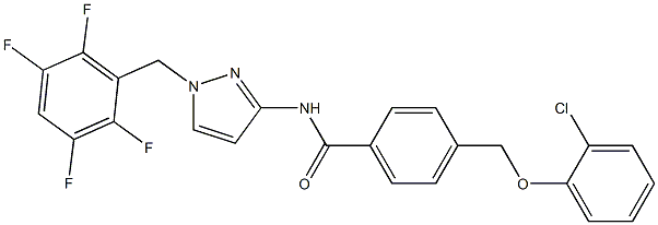 512816-47-6 4-[(2-chlorophenoxy)methyl]-N-[1-(2,3,5,6-tetrafluorobenzyl)-1H-pyrazol-3-yl]benzamide