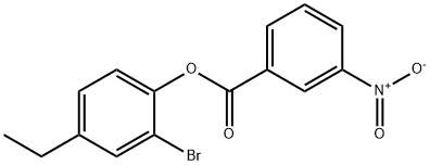 2-bromo-4-ethylphenyl 3-nitrobenzoate 结构式