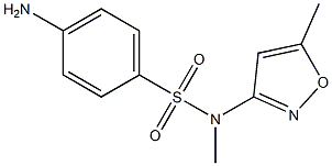 N1-methyl-N1-(5-methyl-3-isoxazolyl)sulfanilamide Struktur