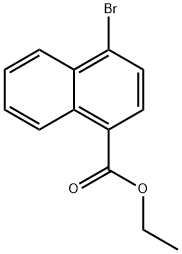 4-溴-1-萘甲酸乙酯 结构式