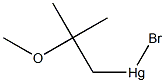 bromo(2-methoxy-2-methylpropyl)mercury Structure