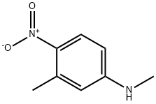 3,N-ジメチル-4-ニトロアニリン 化学構造式