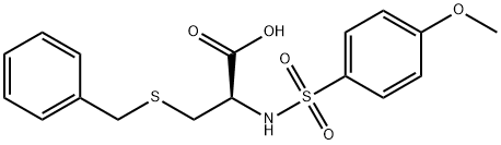 benzyl-N-[(4-methoxyphenyl)sulfonyl]cysteine 化学構造式