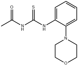 N-acetyl-N'-(2-morpholin-4-ylphenyl)thiourea 结构式