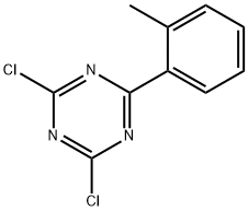 2,4-Dichloro-6-(2-tolyl)-1,3,5-triazine 化学構造式