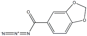 2H-1,3-Benzodioxole-5-carbonyl azide Struktur