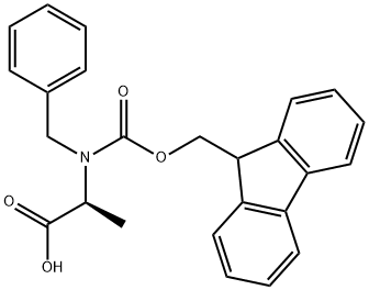 N-Fmoc-N-benzyl-DL-alanine Struktur