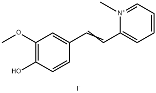 5418-67-7 Pyridinium, 2-[2-(4-hydroxy-3-methoxyphenyl)ethenyl]-1-methyl-, iodide