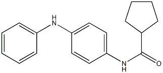 N-(4-anilinophenyl)cyclopentanecarboxamide 结构式