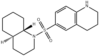 7-(((4AS,8AR)-OCTAHYDROQUINOLIN-1(2H)-YL)SULFONYL)-1,2,3,4-TETRAHYDROQUINOLINE,5455-90-3,结构式