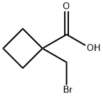 1-(bromomethyl)cyclobutane-1-carboxylic acid Structure