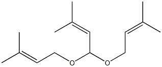 2-Butene, 3-methyl-1,1-bis[(3-methyl-2-buten-1-yl)oxy]- Structure