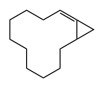 Bicyclo[10.1.0]tridec-1-ene 化学構造式