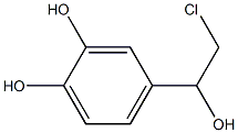 4-(2-Chloro-1-hydroxyethyl)-1,2-benzenediol Struktur