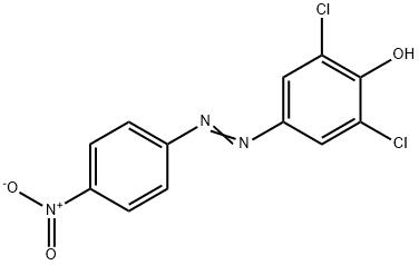 2,6-二氯-4-(4-硝基苯基偶氮)苯酚,55936-43-1,结构式