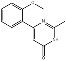4-Hydroxy-2-methyl-6-(2-methoxyphenyl)pyrimidine Structure