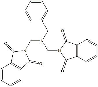 2-({benzyl[(1,3-dioxo-1,3-dihydro-2H-isoindol-2-yl)methyl]amino}methyl)-1H-isoindole-1,3(2H)-dione Structure