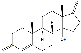 Androst-4-ene-3,17-dione, 14-hydroxy- Structure