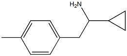 1-CYCLOPROPYL-2-(4-METHYLPHENYL)ETHAN-1-AMINE 结构式