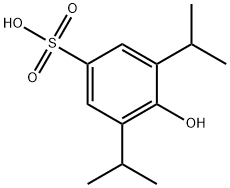 4-hydroxy-3,5-diisopropylbenzenesulfonic acid 化学構造式
