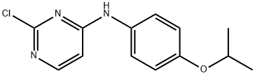 2-Chloro-n-(4-isopropoxyphenyl)pyrimidin-4-amine 结构式