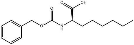 Octanoic acid, 2-[[(phenylmethoxy)carbonyl]amino]-, (2R)-,577783-25-6,结构式