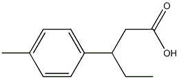 3-(4-methylphenyl)pentanoic acid Struktur