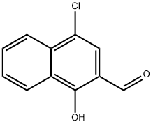 4-chloro-1-hydroxynaphthalene-2-carbaldehyde 化学構造式