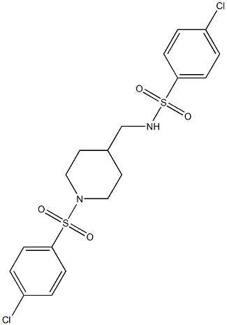 587830-84-0 4-chloro-N-({1-[(4-chlorophenyl)sulfonyl]-4-piperidinyl}methyl)benzenesulfonamide