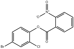 4-bromo-2-chlorophenyl 2-nitrobenzoate Structure