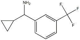 シクロプロピル[3-(トリフルオロメチル)フェニル]メタンアミン 化学構造式
