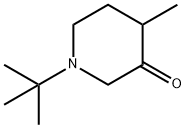 1-(tert-Butyl)-4-methylpiperidin-3-one Struktur