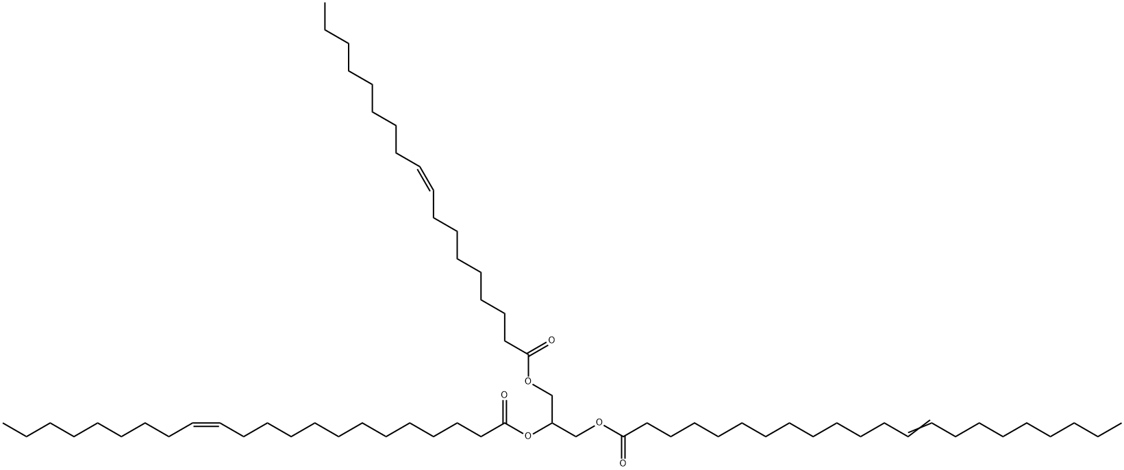 1,2-Di-13(Z)-Docosenoyl-3-Oleoyl-rac-glycerol Structure