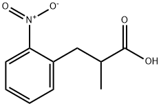 2-甲基-3-(2-硝基苯基)丙酸 结构式