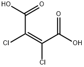 2-Butenedioic acid, 2,3-dichloro-, (2Z)- Struktur