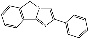 2-フェニル-5H-イミダゾ[2,1-a]イソインドール 化学構造式
