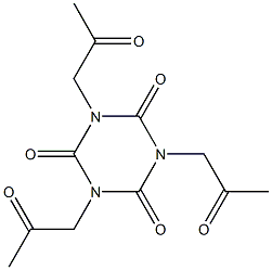 Tris(2-oxopropyl)isocyanurate Struktur