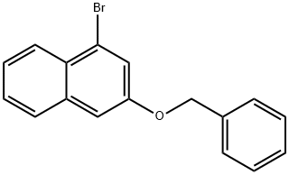 3-benzyloxy-1-bromonaphthalene Struktur